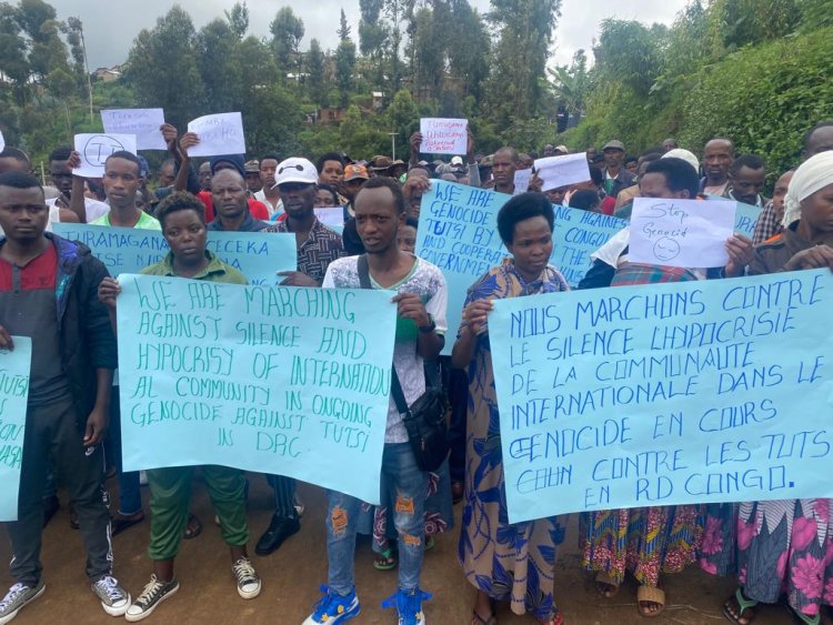 Congolese refugees in Rwanda protest over killings in eastern DRC
