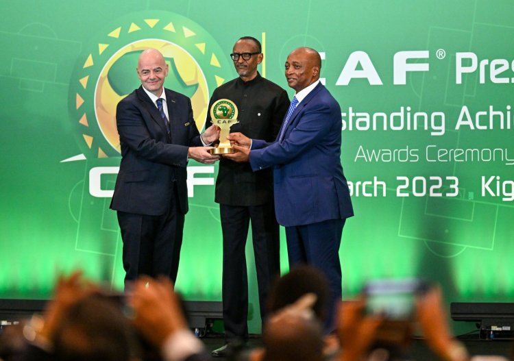Kagame, King Mohammed VI of Morocco receive CAF Award