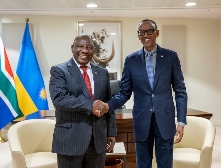 Presidents Kagame, Ramaphosa hold talks