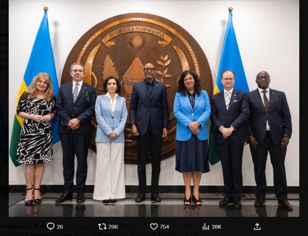 EU official, Rwandan president discuss aid access to vulnerable people in Great Lakes region